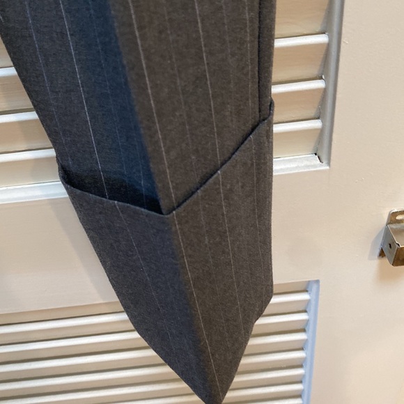 Gray Pinstriped Dress Pants - Picture 4 of 4